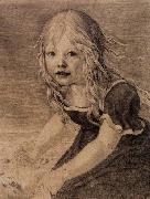 Karl friedrich schinkel Portrait of the Artist's Daughter, Marie oil painting artist